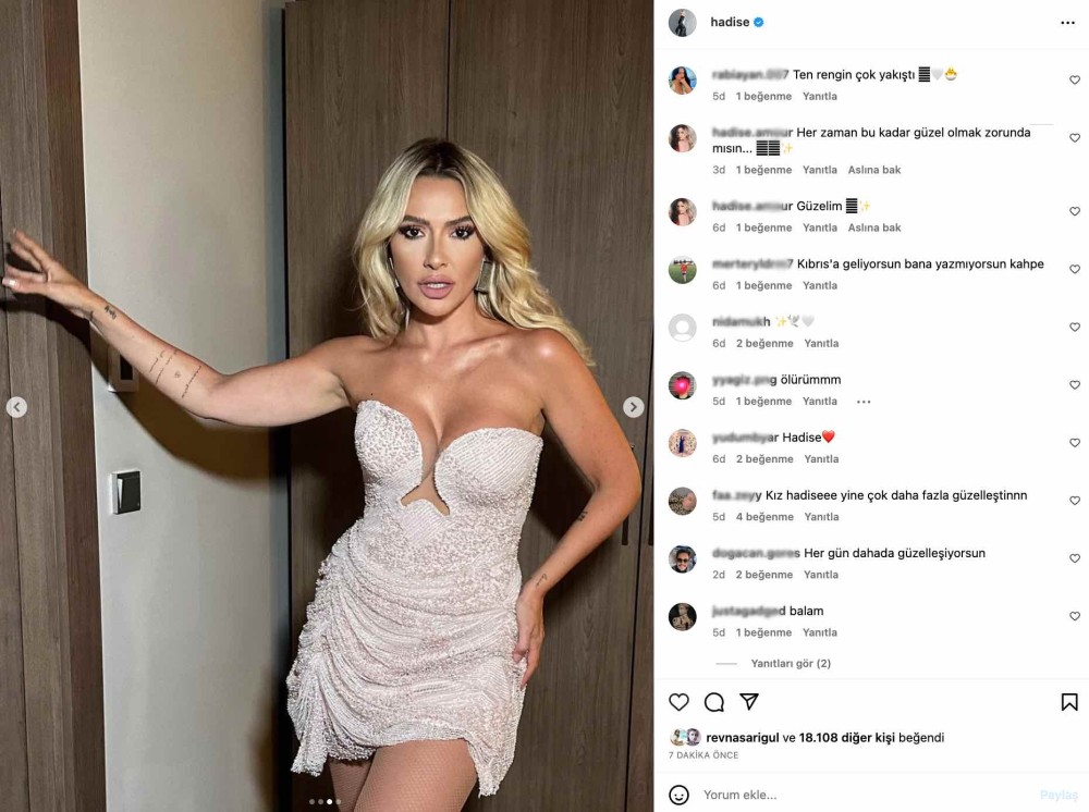 hadise nin gogus dekolteli yaz paylasimi gundem oldu her gun daha da guzellesiyorsun